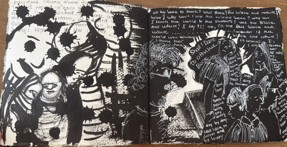 Notebook spread