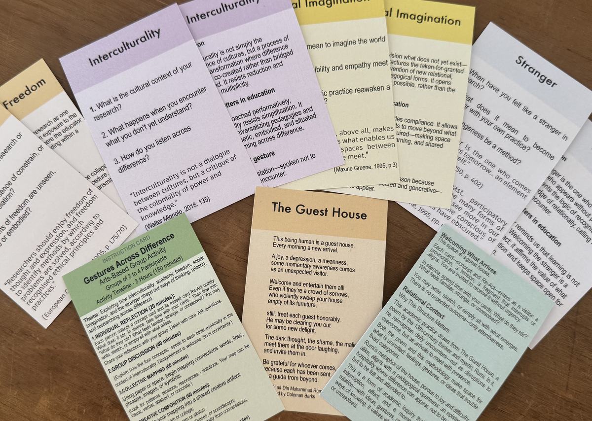 Gestures Across Difference &mdash; card set