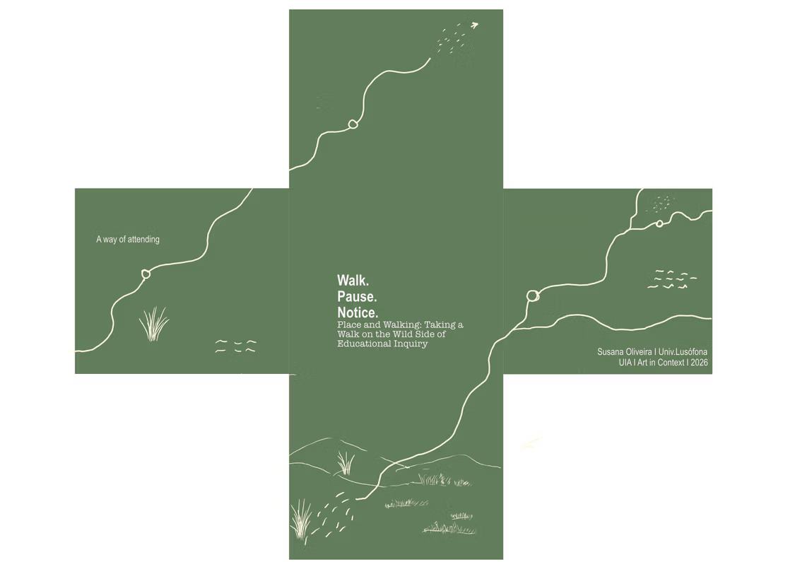 Walk. Pause. Notice. &mdash; walking map, outside